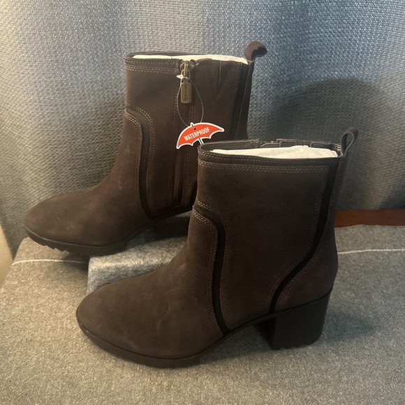Blondo Womens Raniah Suede Waterproof Brown Suede Boot Size 9.5M NWT - Picture 1 of 11